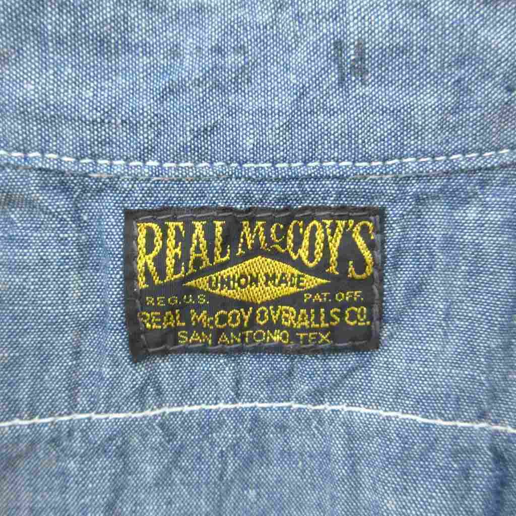 ザリアルマッコイズ THE REAL McCOY'S ワークシャツ シャンブレー