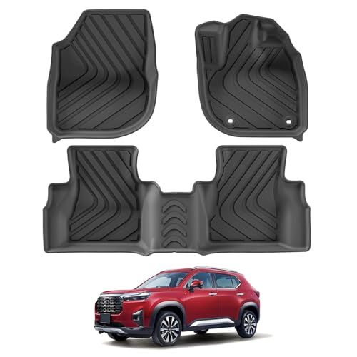 R◆LUCKEASY ホンダ WR-V WRV 専用 フロアマット 3Dフロアマット 立体タイプ (WR-V DG5型 2024年3月?現行) カーマット 3D立体マット ラゲッジトレイ TPE素材 立体構造 防水 耐汚れ カスタムパーツ 取 34537885