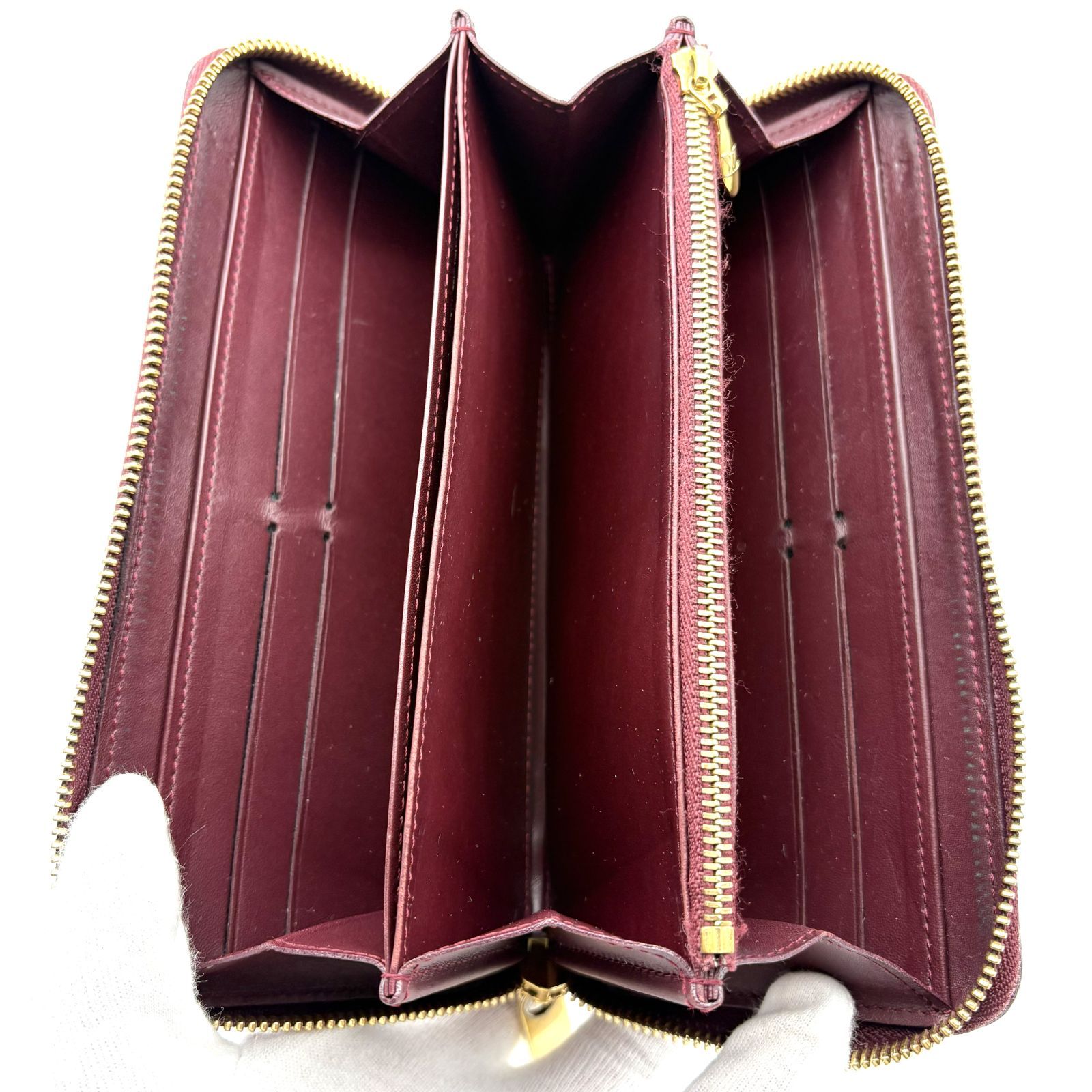 美品 】LOUIS VUITTON ルイヴィトン モノグラム ヴェルニ ジッピー 