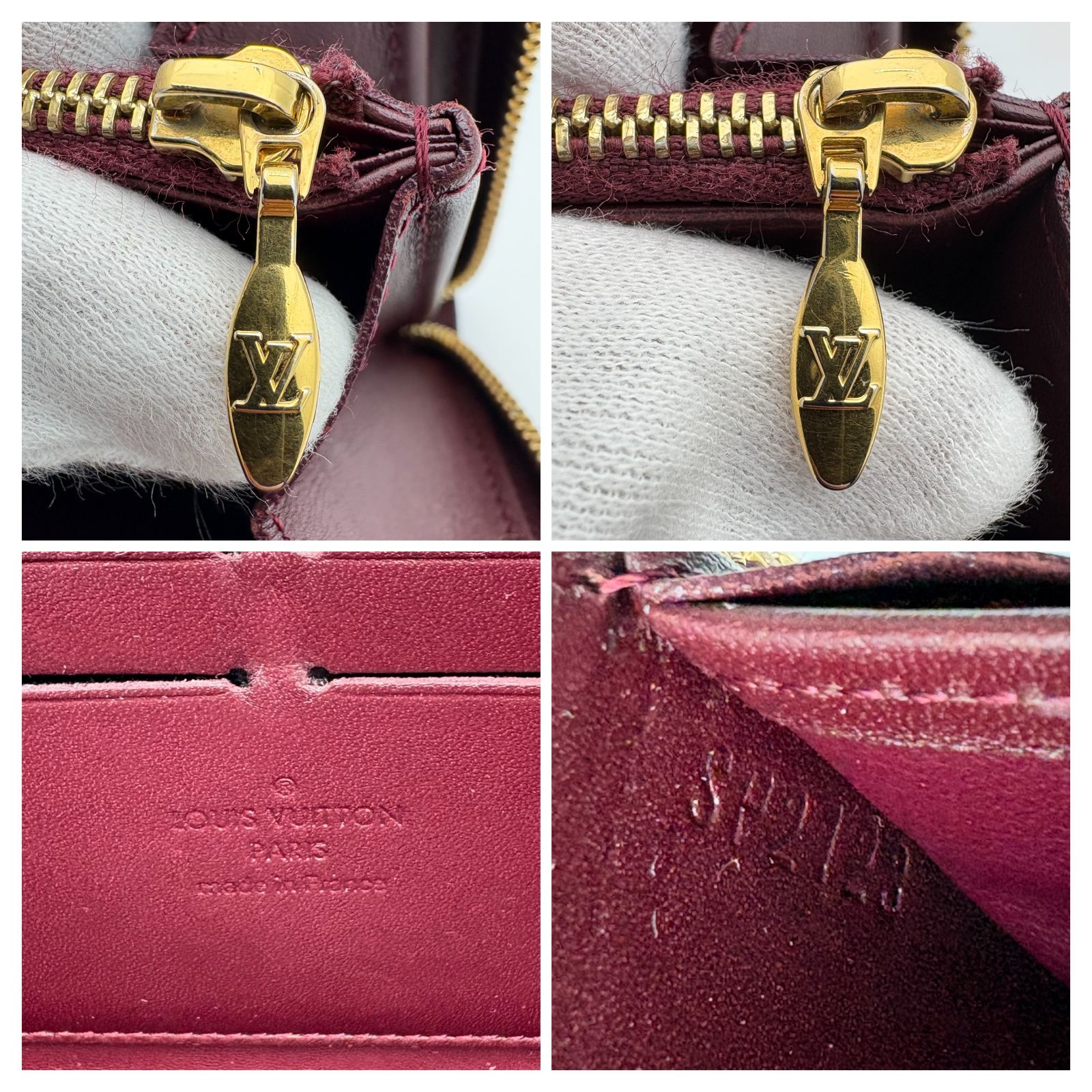 美品 】LOUIS VUITTON ルイヴィトン モノグラム ヴェルニ ジッピー 