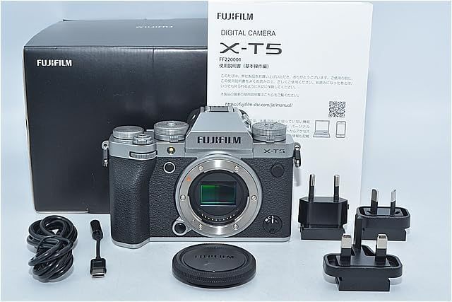 667★新品級・ショット数427回★FUJIFILM ミラーレス一眼カメラ X-T5 ボディ シルバー