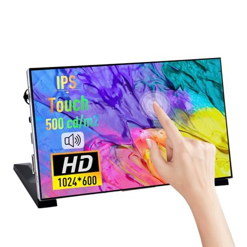 GeeekPi 7インチ タッチスクリーンディスプレイ 1024x600 IPS LCD HDMI 内蔵スピーカーおよびブラケット付き Raspberry Pi 5/4B/3B+/Zero/400 Windows Jetson Banana bac7ff7f