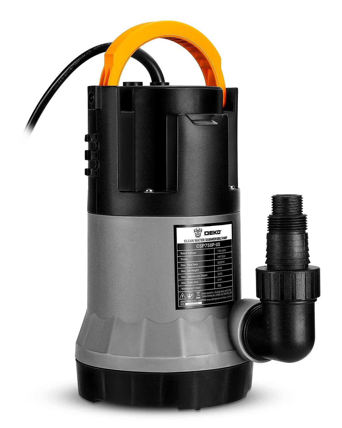 ☆新品☆750W 水中ポンプ DEKO 底部入水式 排水ポンプ 最大吐出量12500L/H 最大揚程9M 汚水 清水用 60Hz/50Hz 循環ポンプ 水耕栽培 ウォーターポンプ 水族館給水 散水 bcc6bd0d