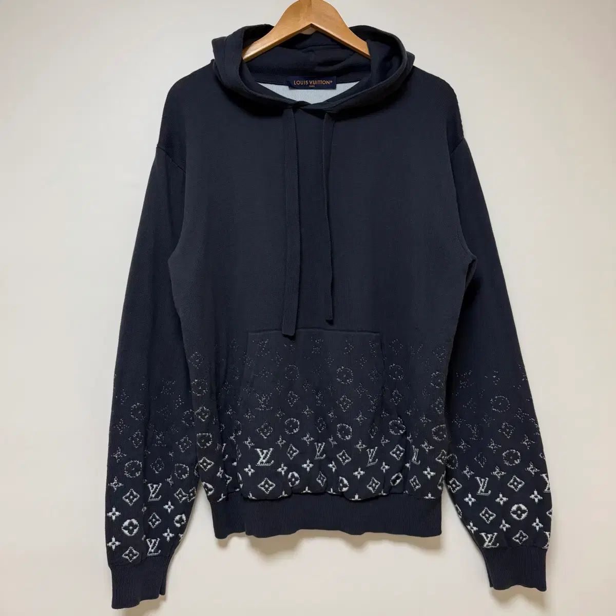 Louis Vuitton ルイヴィトン モノグラム ウール グラデーション グラデーション ニット フードTシャツ