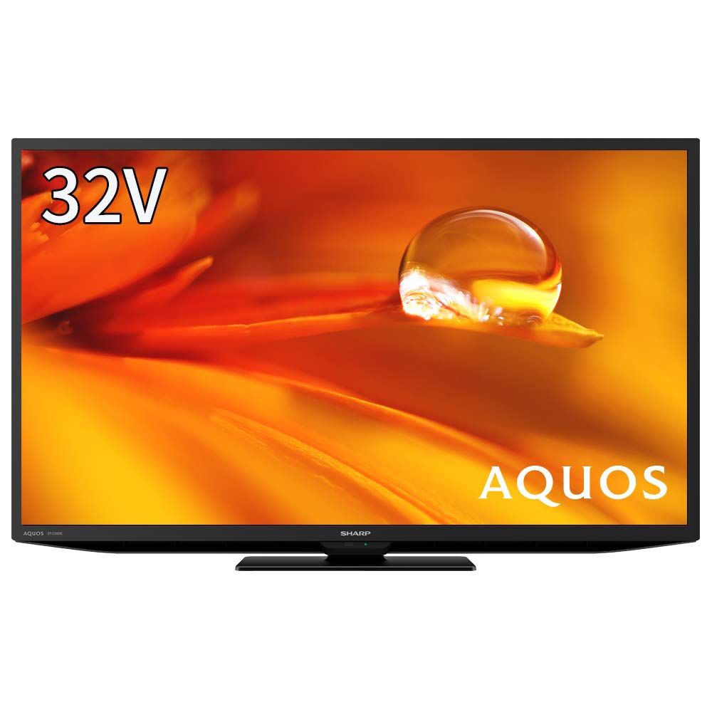 シャープ 32V型 液晶 テレビ AQUOS 2T-C32DE-B ハイビジョン 外付けHDD裏番組録画対応 2021年モデル ブラック [32型] [外付けHDD裏番組録画対応/ブラック]
