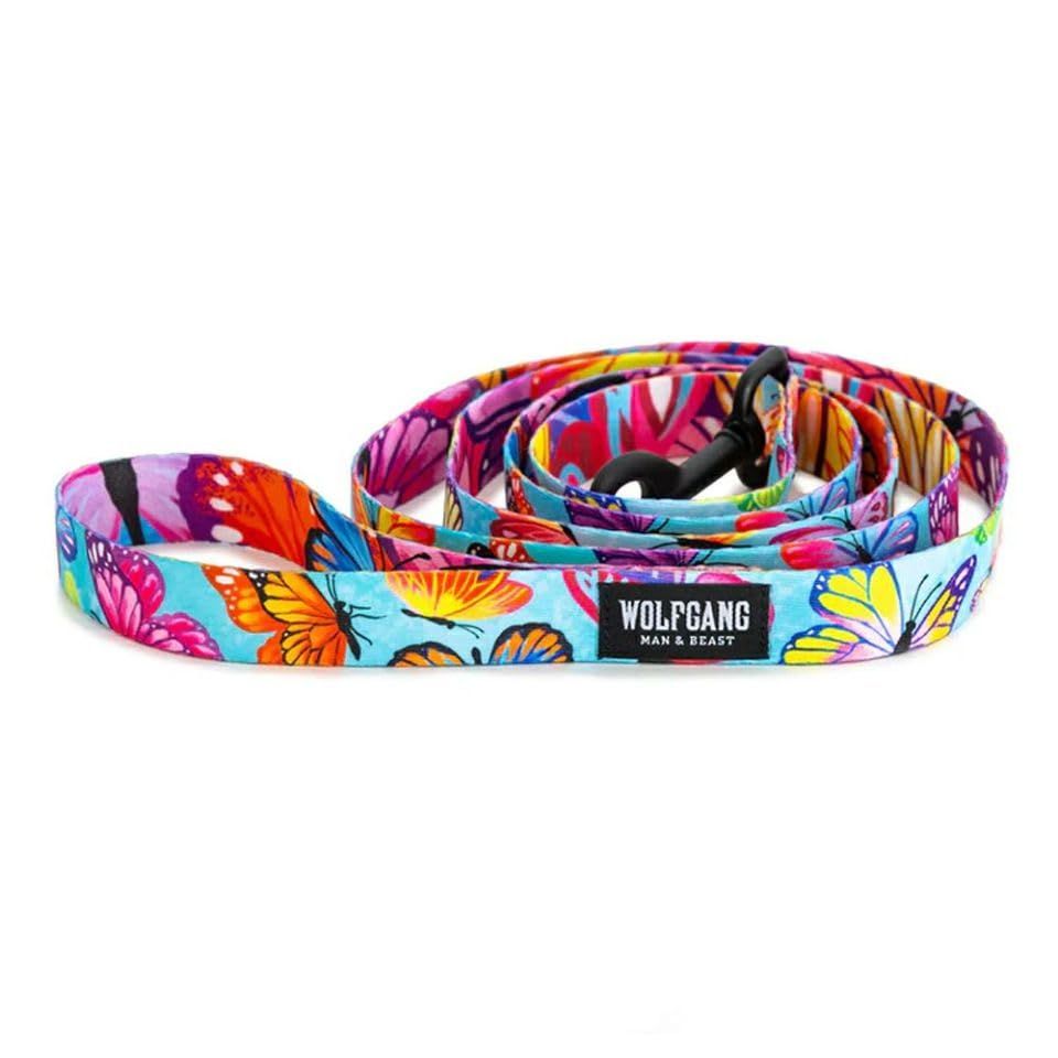 WOLFGANG/ウルフギャング FlutterColor Leash (L size) 巾2.5cm x 長さ183cm 【中型、大型犬用リード】