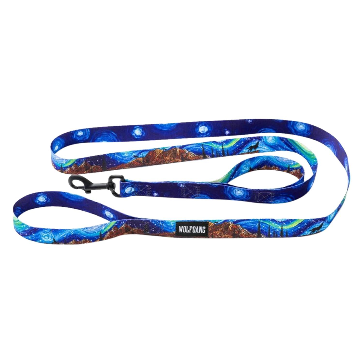 WOLFGANG/ウルフギャング StarryWolf React Leash ダブルハンドルリード 巾2.5cm x 長さ183cm 【中型、大型犬用リード】