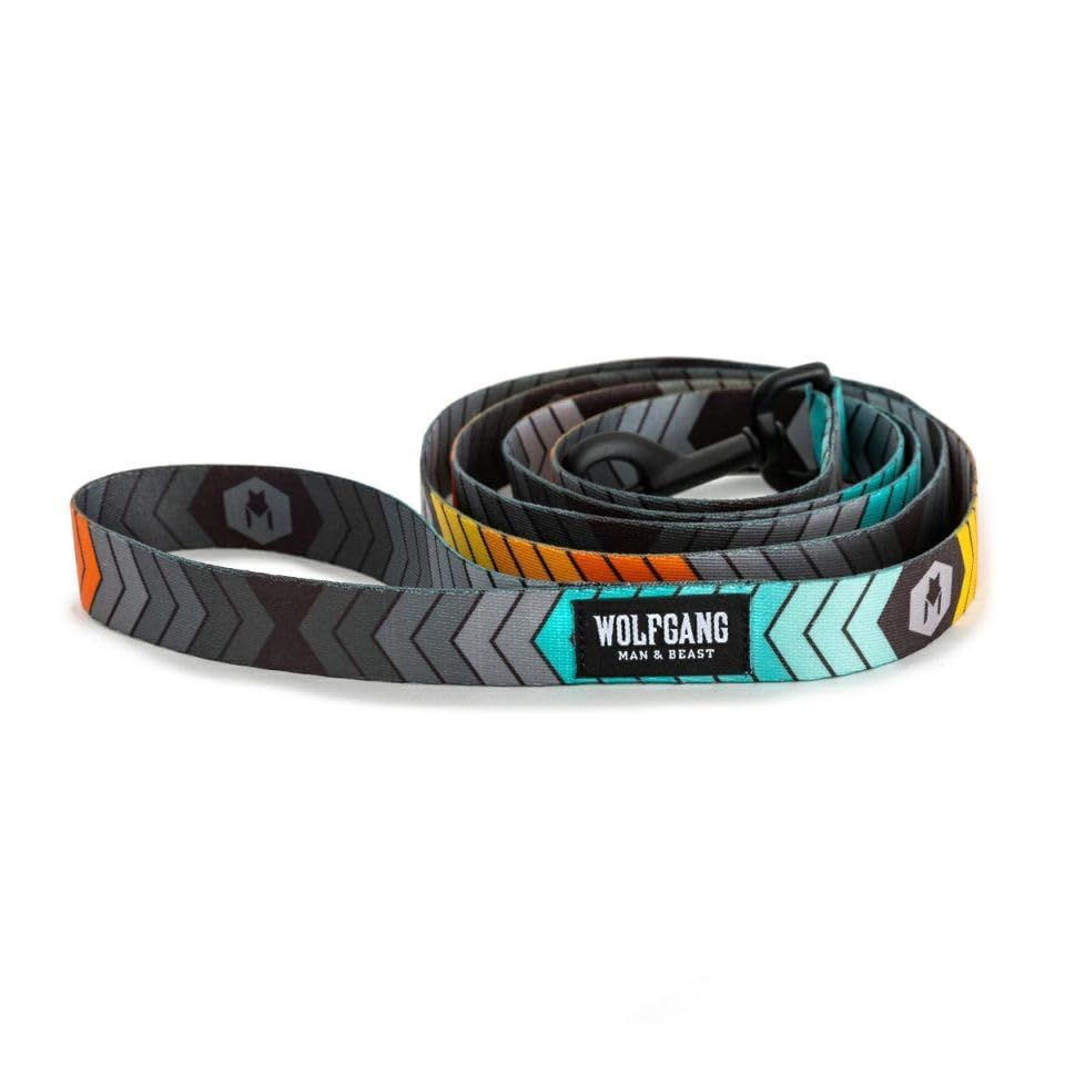 WOLFGANG/ウルフギャング ChevTech LEASH Lサイズ 巾2.5cm x 長さ183cm 【中型、大型犬用リード】
