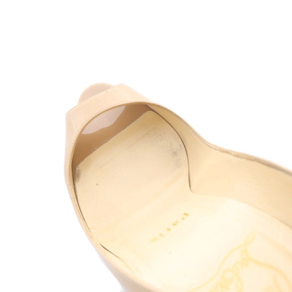 クリスチャンルブタン Christian louboutin エナメル オープントゥ