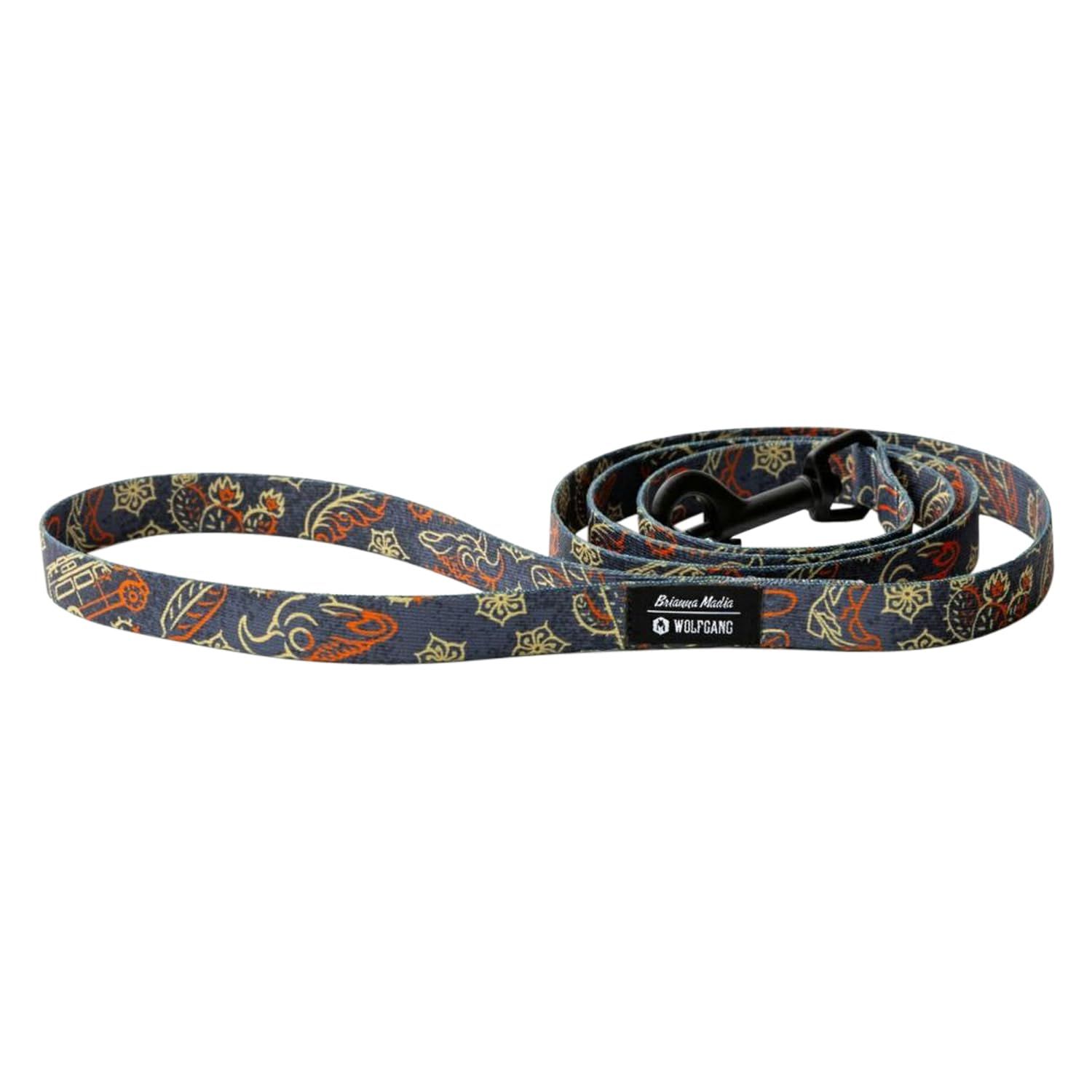 WOLFGANG/ウルフギャング SandFlats Leash (L size) 巾2.5cm x 長さ183cm 【中型、大型犬用リード】
