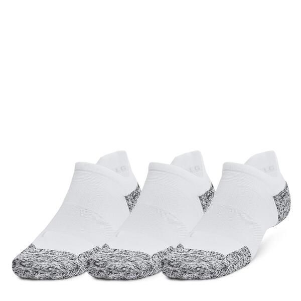 アンダーアーマー メンズ アンダーウェア 靴下 Under Armour Adults ArmourDry Run Cushion Pack Trainersocks White ホワイト