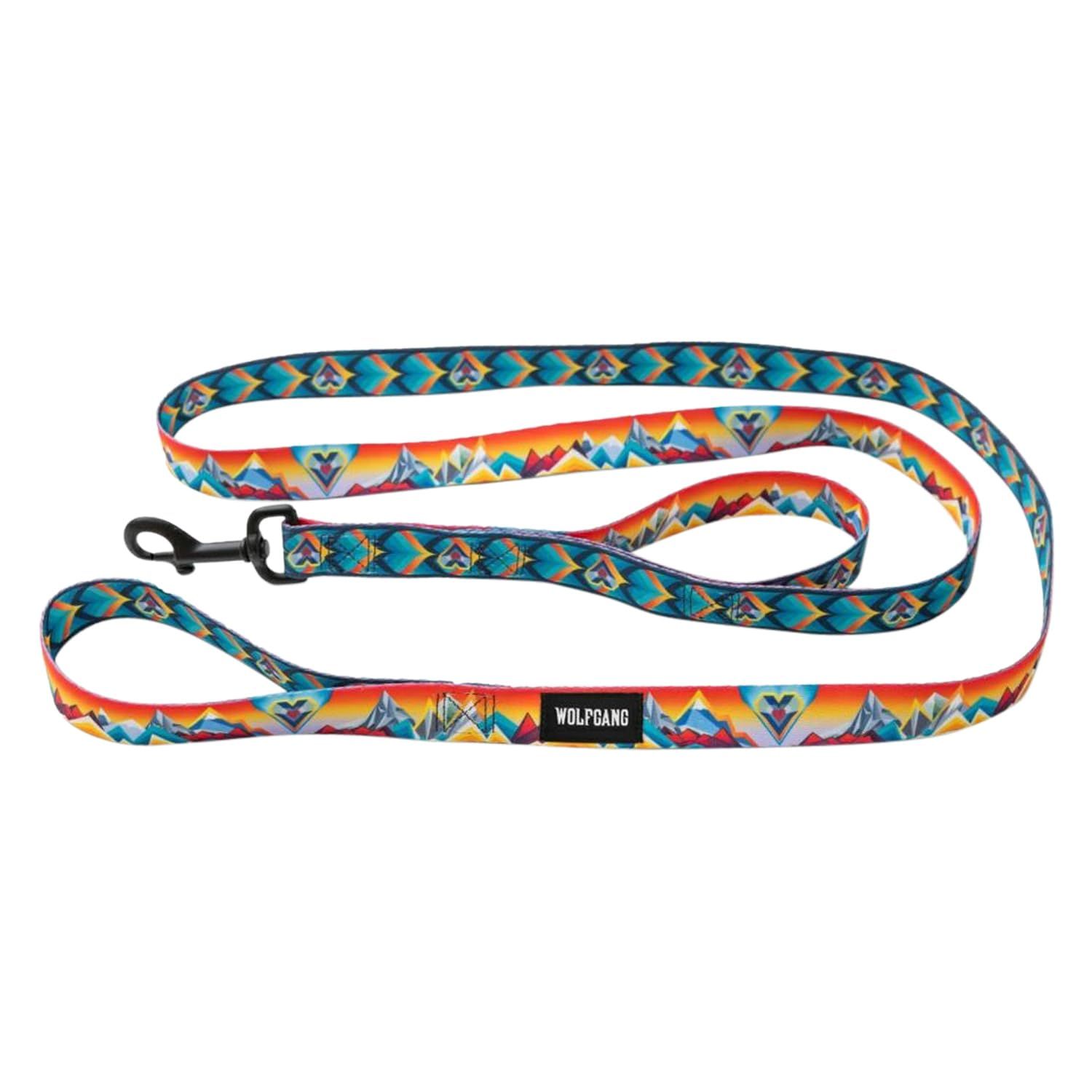 WOLFGANG/ウルフギャング MountainVibes React Leash ダブルハンドルリード 巾2.5cm x 長さ183cm 【中型、大型犬用リード】