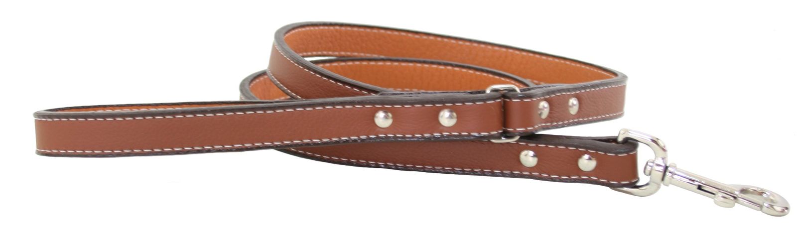 Auburn Leathercrafters リード リーシュ 犬 TUSCANY LEASH 太さ:1.3cm×長さ:121.9cm BROWN