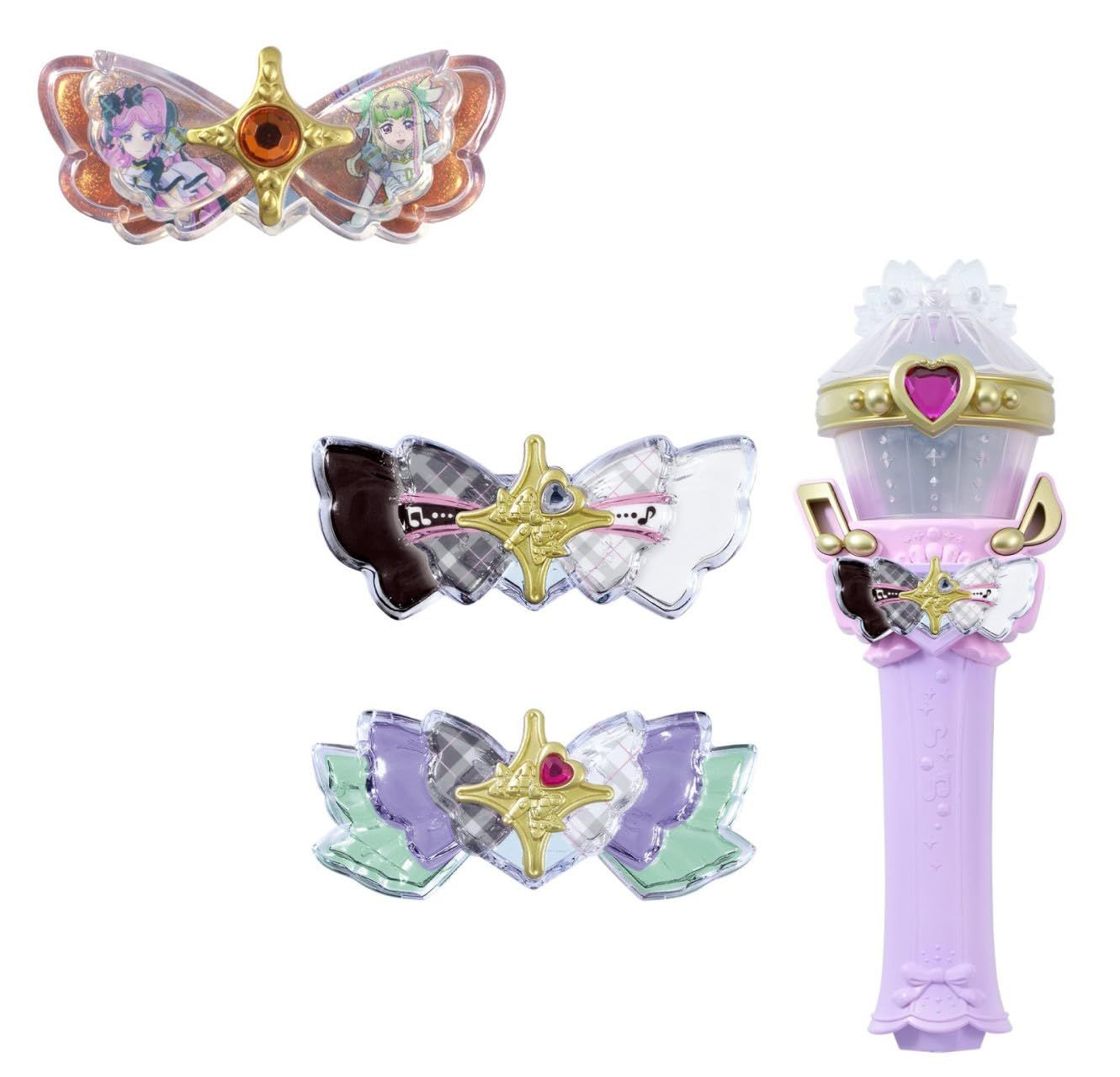 新品 [バンダイ(BANDAI)] キミとアイドルプリキュア♪ キミとアイドル変身キラキラショータイムマイク(特典:プリキュアキラルンリボン キュアズキューン&キュアキッスver.)