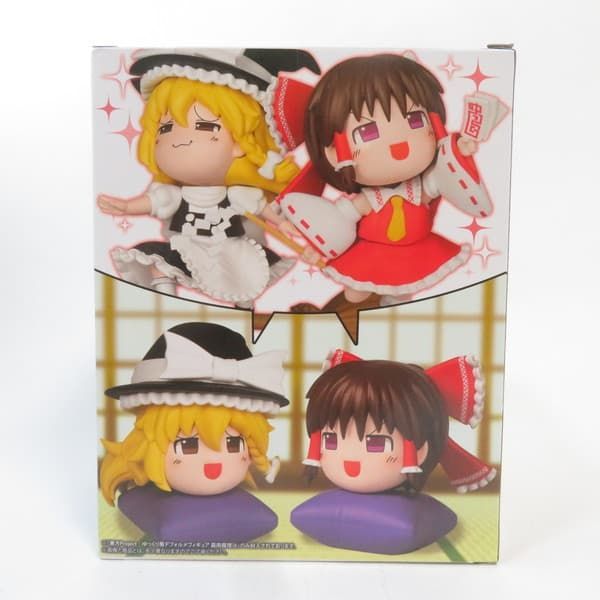 ゆっくり風デフォルメフィギュア 東方Project 博麗霊夢 霧雨魔理沙
