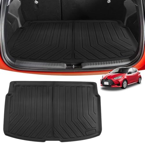 R◆新型 ヤリス ラゲッジマット 車種専用設計 トランクマットYaris専用 3D 立体カーマット TPE素材 ラゲージトレイ 滑り防止 耐汚れ 取付簡単 カー用品 立体構造 耐摩擦 防水 カスタムパーツ インテリア 保護パーツ 1pセット 043b1002