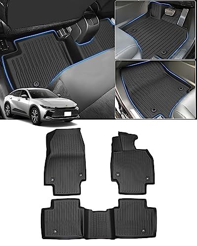 R◆Cartist 新型クラウン クロスオーバー 35系 に適用 フロアマット カーマット 車用 3Dフロアマット 立体構造 CROWN CROSSOVER SH35型 2022年9月?現行 車種専用設計 防水 滑り防止 耐汚れ TPE素材 4b847724