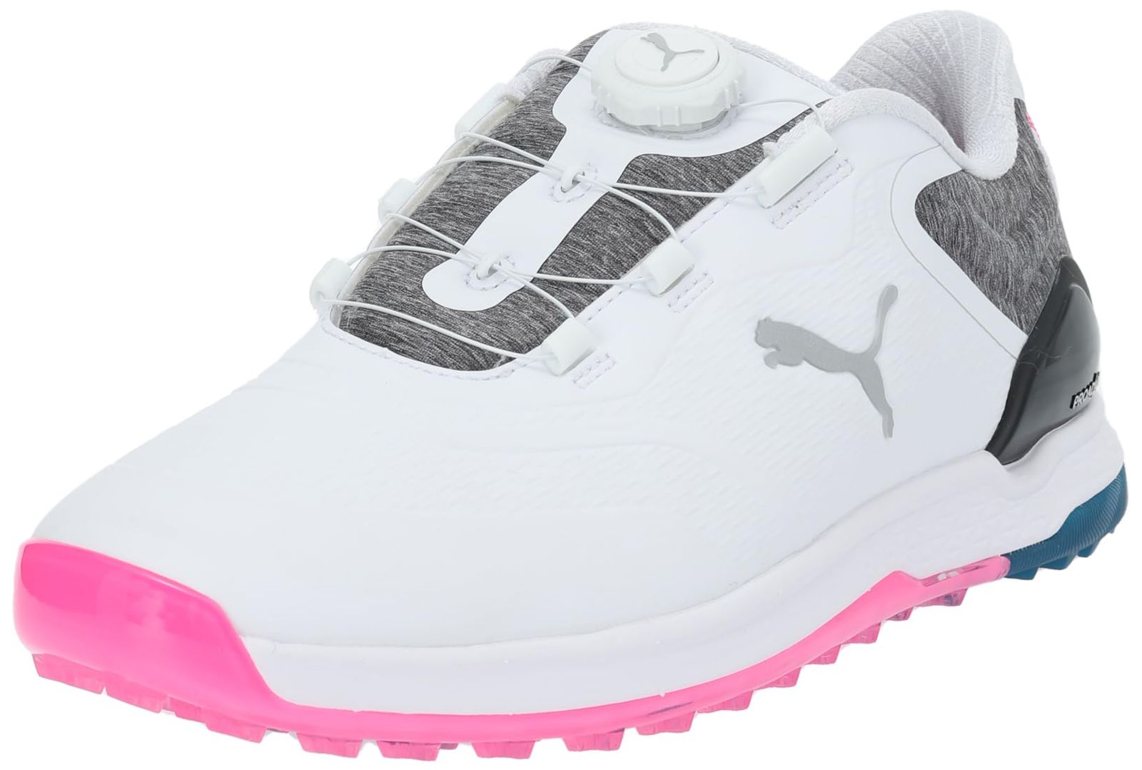 【PUMA GOLF】プロアダプト アルファキャット 2.0 ディスク/377526 [プーマホワイト/ポイズンピンク/オーシャントロピック] [26.5 cm]