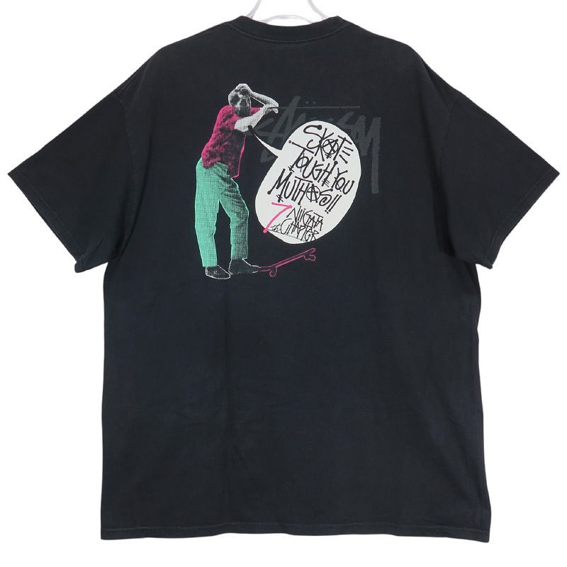 STUSSY ステューシー NIIGATA CHAPTER 7th ANNIVERSARY TEE 新潟 チャプト 7周年記念 Tシャツ ブラック ショートスリーブ 半袖 カットソー サイズXL June