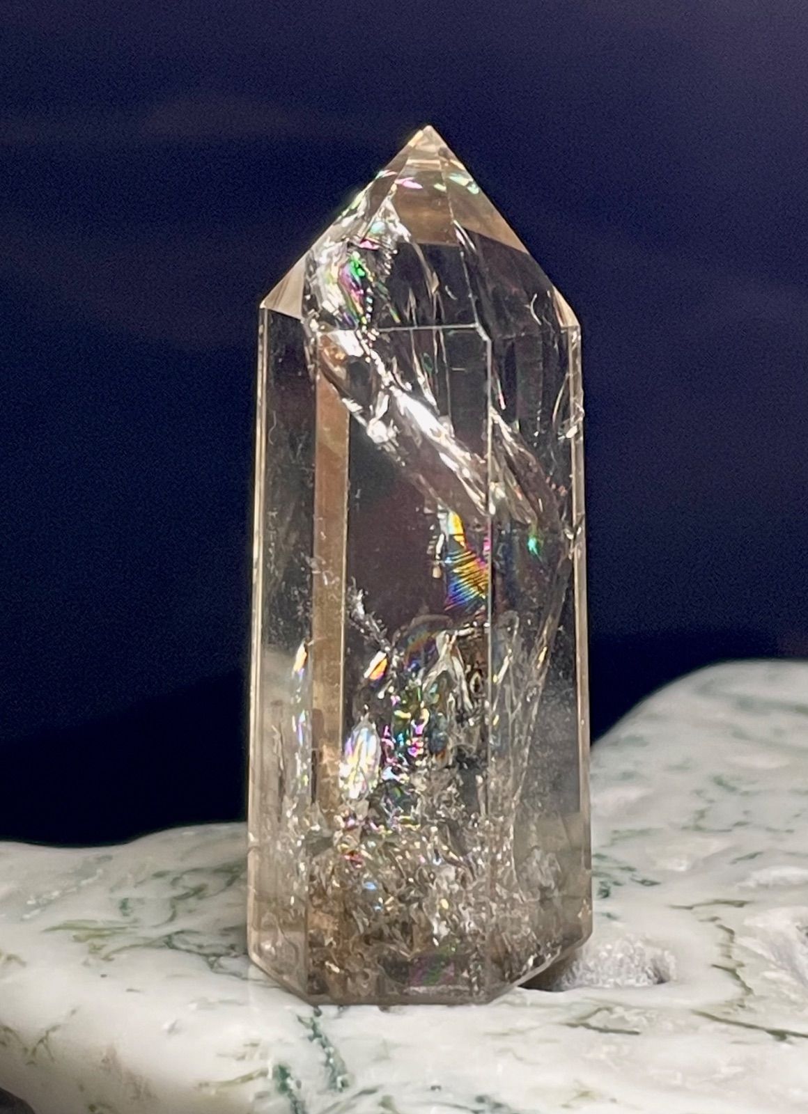 スモーキークォーツ【煙水晶】六角柱◇ミニタワー◇ポイント◇天然石