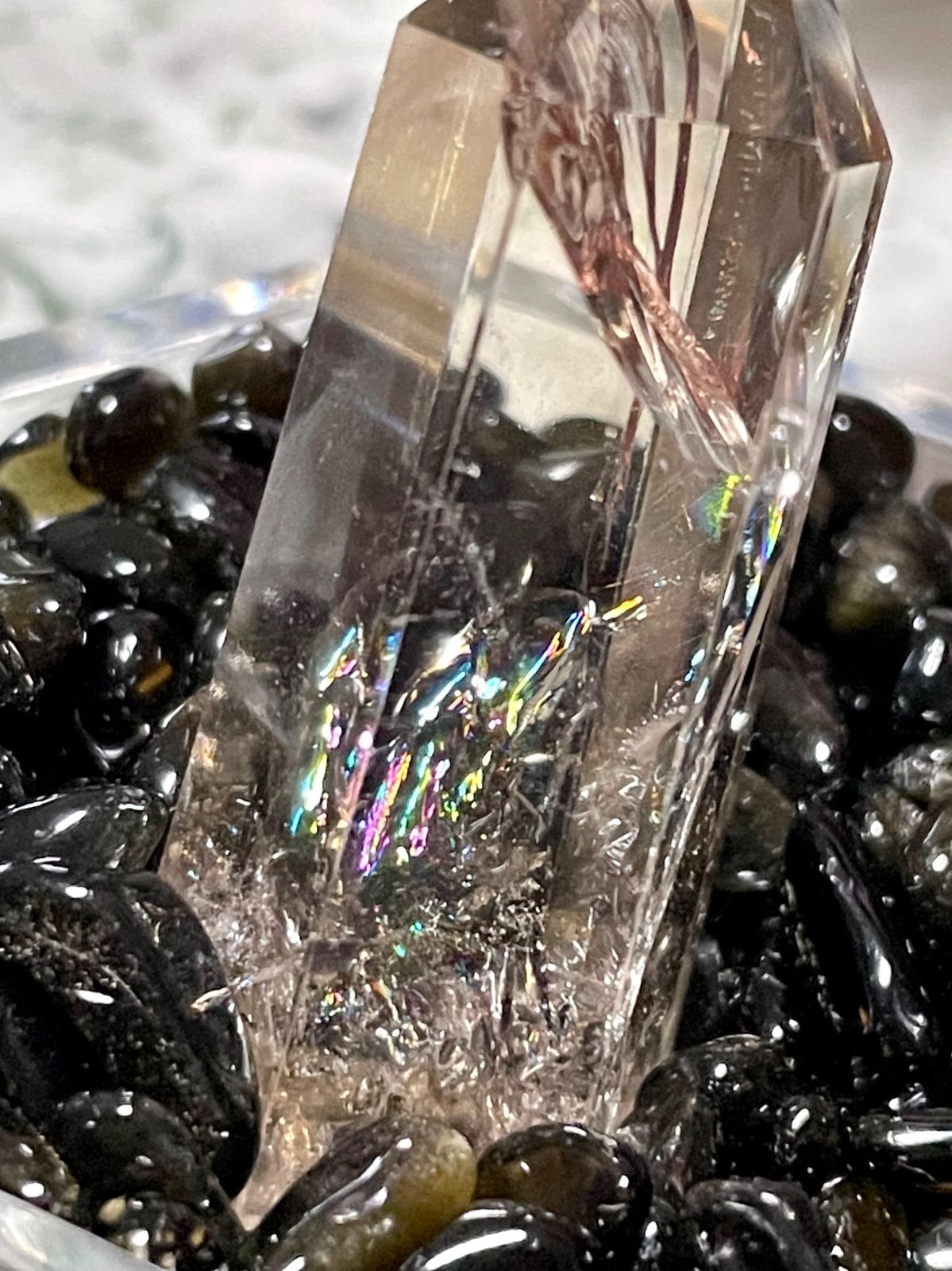 スモーキークォーツ【煙水晶】六角柱◇ミニタワー◇ポイント◇天然石 スモーキークォーツ【煙水晶】六角柱◇ミニタワー◇ポイント◇天然石