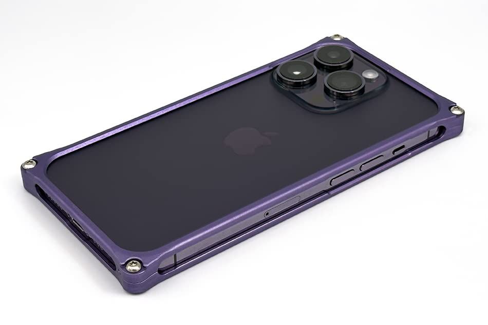 新品 ギルドデザイン ソリッドバンパー マットパープル iPhone 14 Pro