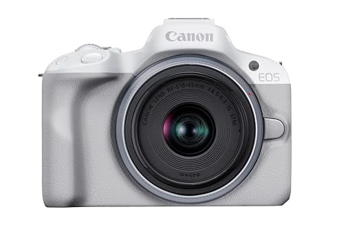 Canon ミラーレス一眼カメラ EOS R50 標準ズームレンズキット(RF-S18-45) ホワイト/APS-C/約376g EOSR50WH-1845ISSTMLKt 3b93731b