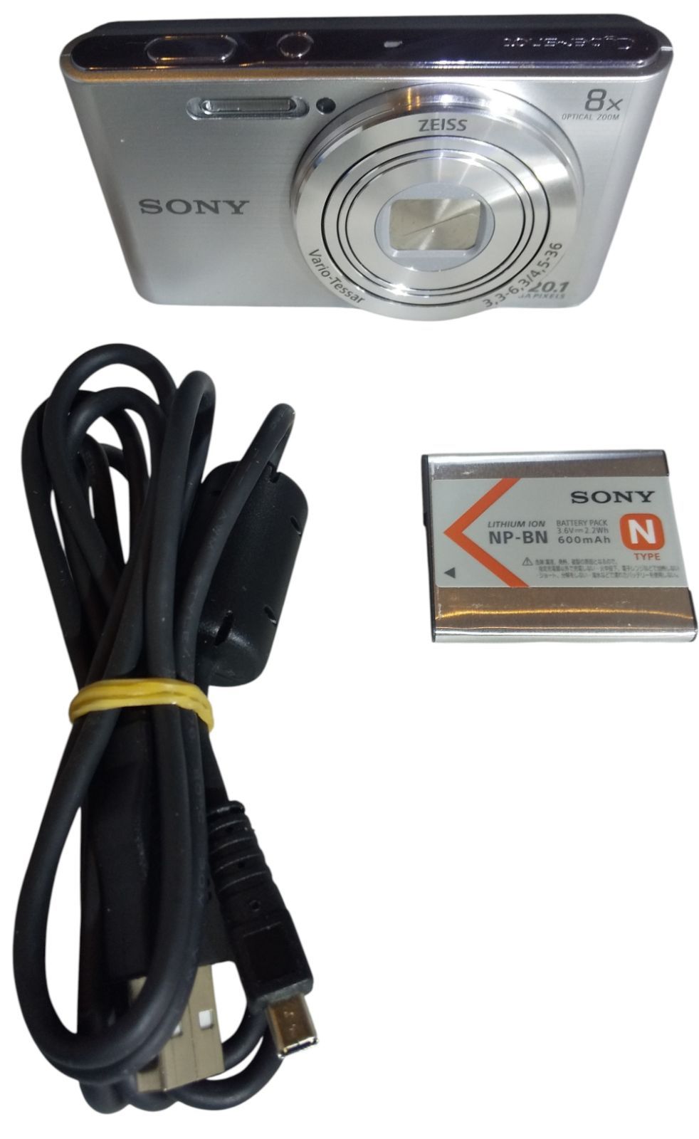 【美品・動作確認済】SONY DSC-W830 シルバー コンパクトデジタルカメラ 20.1MP