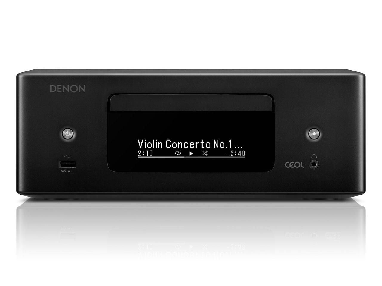【新品・2営業日で発送】Polk Audio DENON CEOL ネットワークCDレシーバー HEOS／ハイレゾ／HDMI ARC対応 RCD-N12-K ブラック