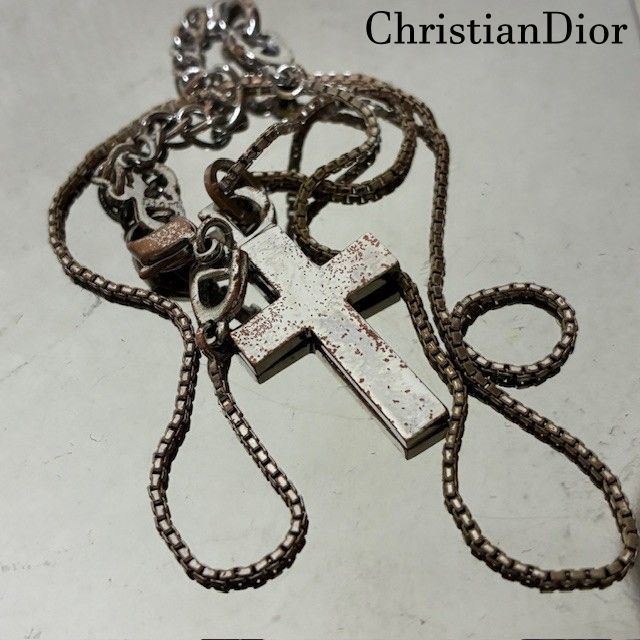Christian Dior クリスチャンディオール ネックレス クロス 十字架