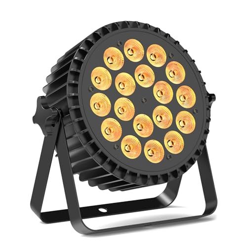 18*10W LED 舞台照明 ステージライト パーライト RGB + UV パーティーライト ステージ照明 高輝度 DMX512 音声制御 ステージ 舞台 ディスコ パーティ カラオケ バー コンサート お祭りに最適 国内発送 ce205aa7