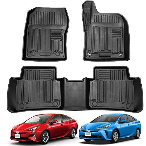 R★トヨタ との互換性あり プリウス PRIUS 50系 前期/後期 3Dフロアマット 3Dカーマット 車専用 フロアマット 立体カーマット TPE材質 耐汚れ 抗菌効果 防水 滑り防止 保護パーツ カー用品（3PCS）