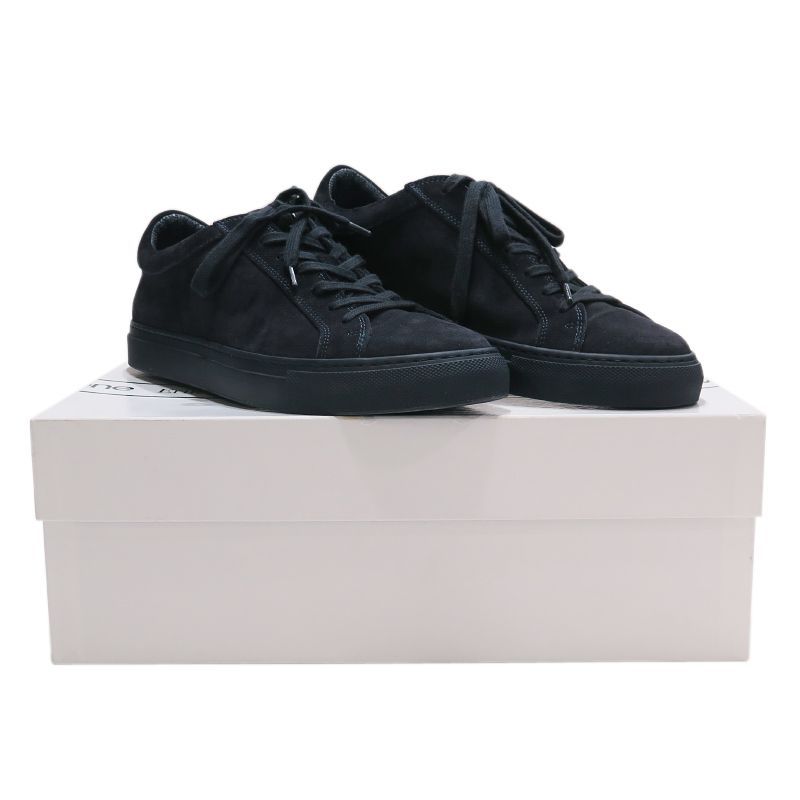 everyone エブリワン LOW CUT SUEDE SNEAKERS by Erik Schedin ロー カット スウェード スニーカー エリック シェディン ネイビー スエード シューズ サイズ40(25.0-26.0) June