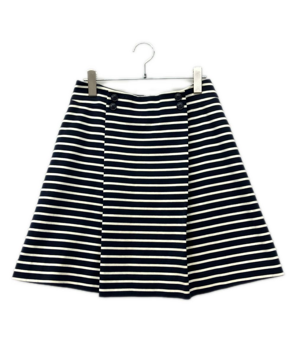 クリスチャンディオール マリンストライプフレアスカート 1C21312A1418 レディース SIZE 44 (L) Christian Dior