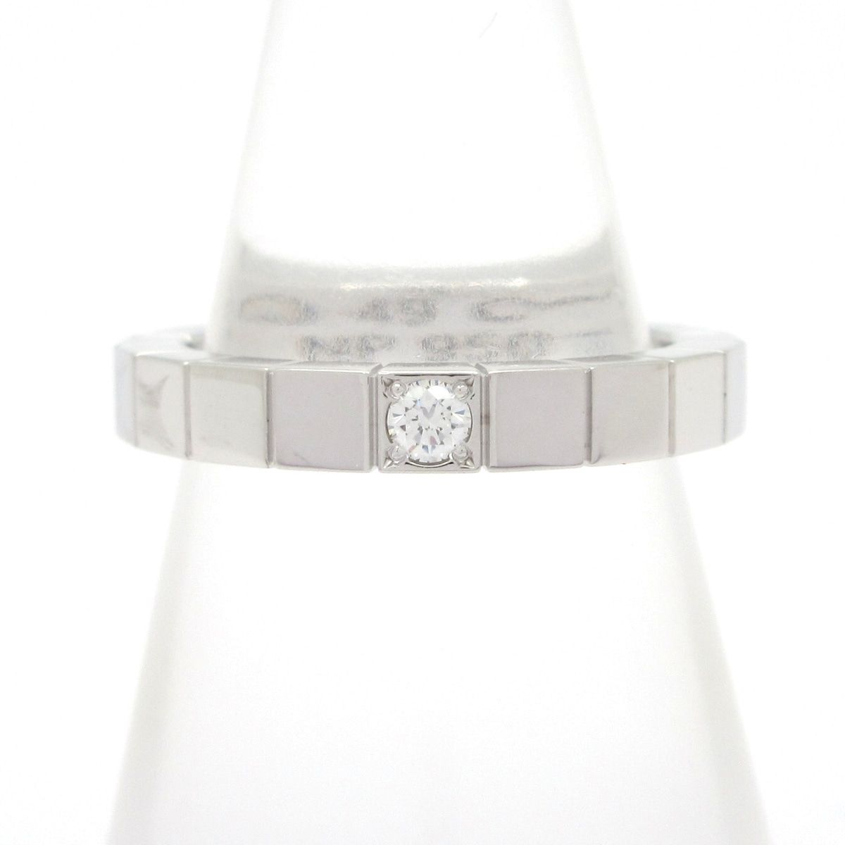 Cartier(カルティエ) リング 49美品 ラニエール K18WG 1Pダイヤ/約0.07