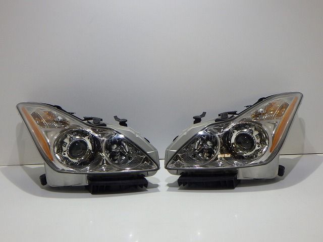 スカイライン クーペ ヘッドライト左右 HID キセノン V36 前期 1830 F AFS 26010-JL01A CKV36 コーティング 綺麗 260618056