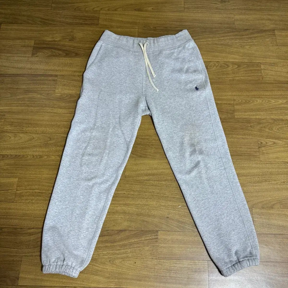 ポロ RL フリース スウェットパンツ グレー M キュー・チャンミン認証