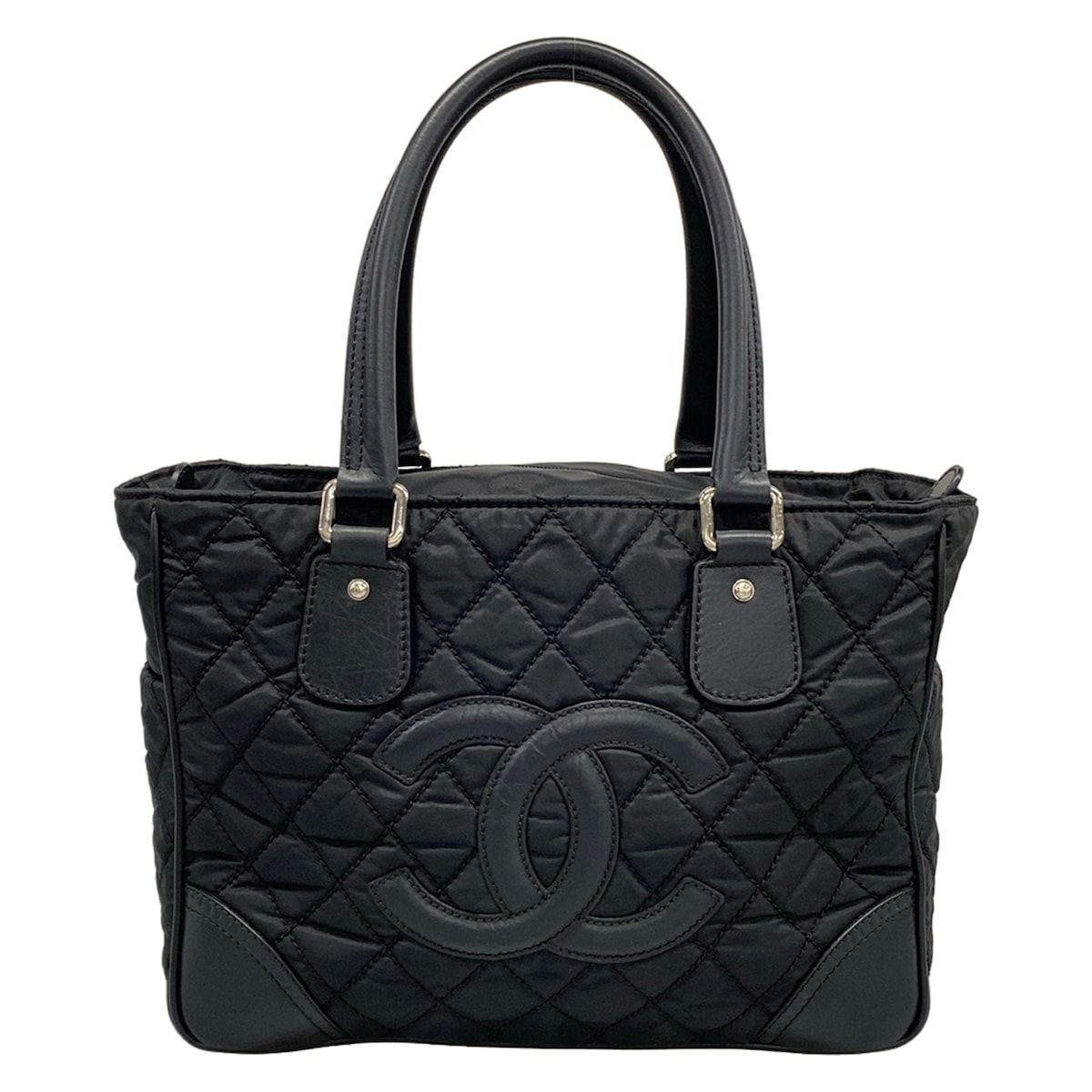 CHANEL(シャネル) トートバッグ パリニューヨークライントート A33100 黒 シルバー金具 レザー