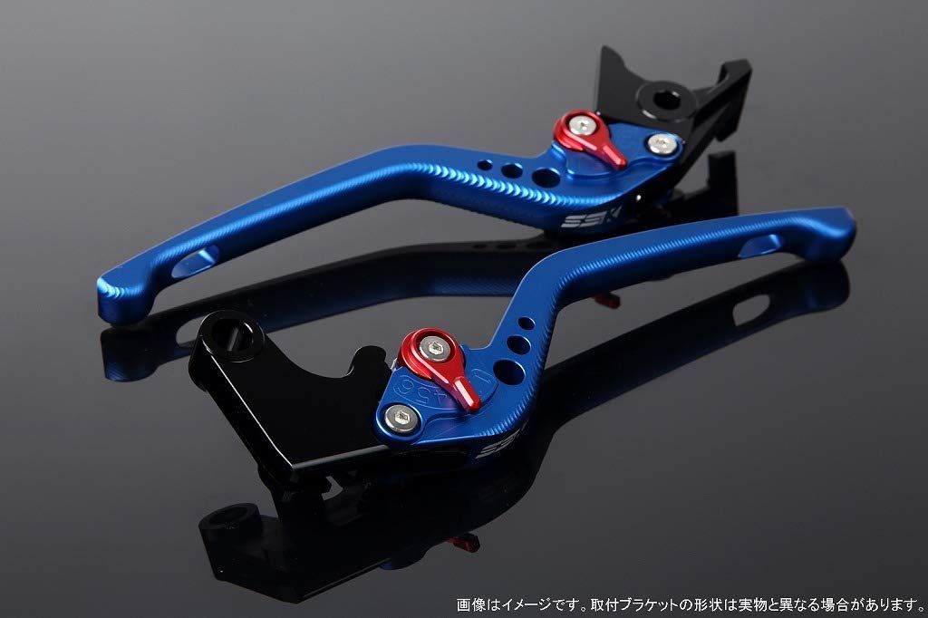 新品 SSK スピードラ アジャストレバーセット 3Dロング レバー本体カラー:マットブルー アジャスターカラー:マットレッド SUZUKI GSX-S125/GSX-R125 2017-2019