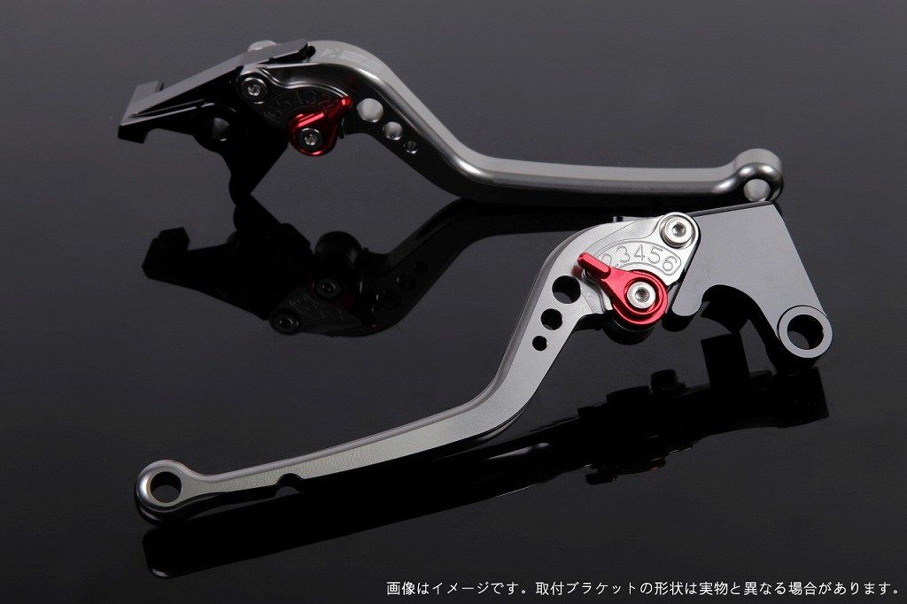 新品 SSK アジャストレバー スタンダードロング レバー本体カラー:チタン アジャスターカラー:レッド GSX1300R隼 2008-2018