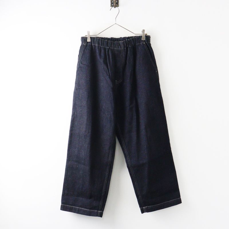 2022AW ネストローブ nest Robe UpcycleLino BASICデニムワイドパンツ 1 インディゴ ネイビー／ボトムス イージー【2400015018768】