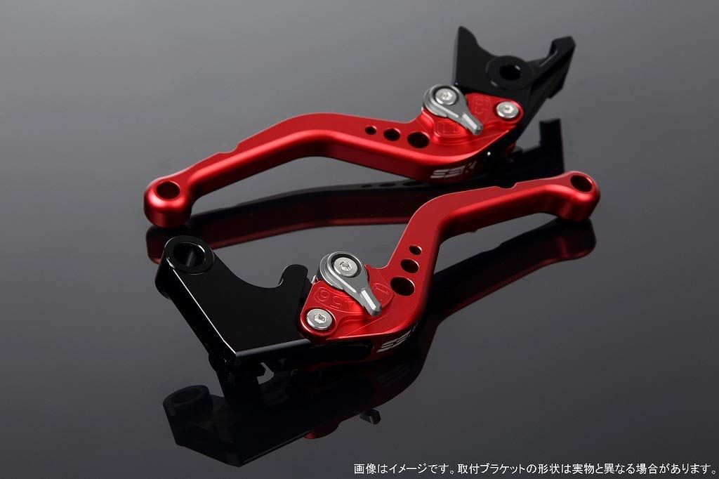 新品 SSK スピードラ アジャストレバー スタンダードショート レバー本体カラー:マットレッド アジャスターカラー:マットチタン HONDA ADV150 KF38