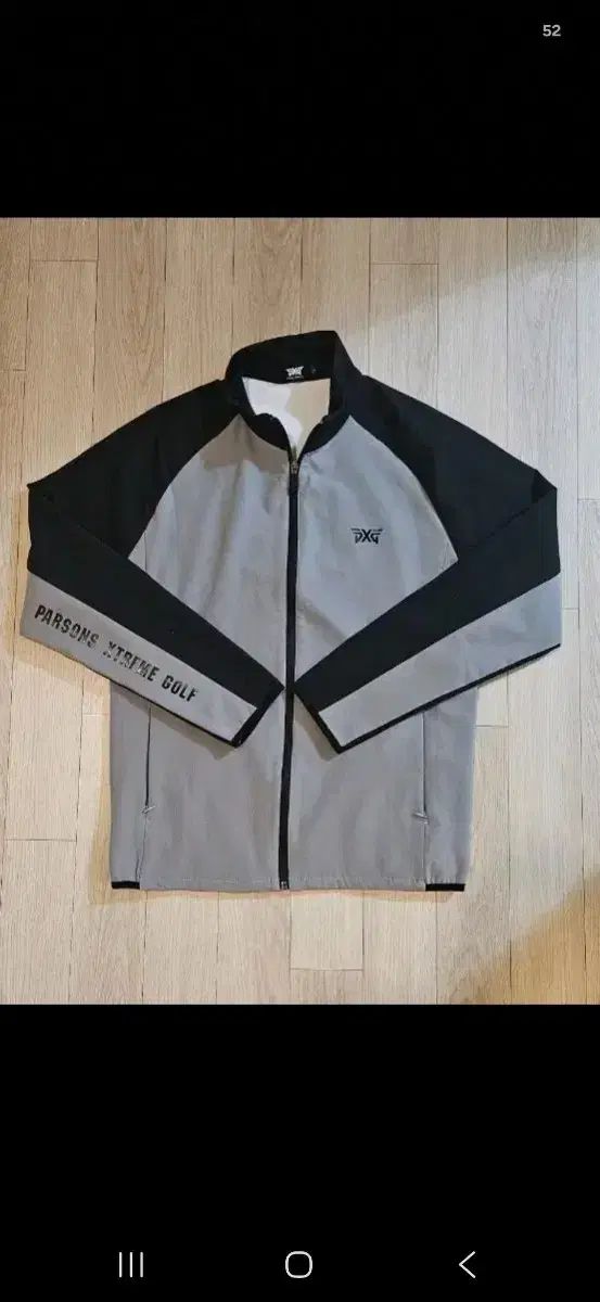 PXG ゴルフウェア ジップアップ ジャケット グレー/ブラック 105