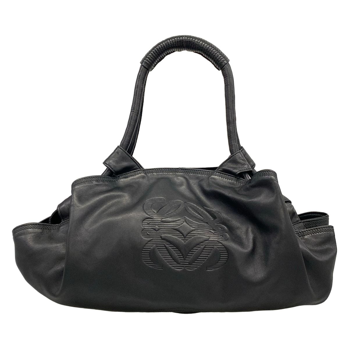 LOEWE(ロエベ) ハンドバッグ ナッパアイレ 黒 レザー