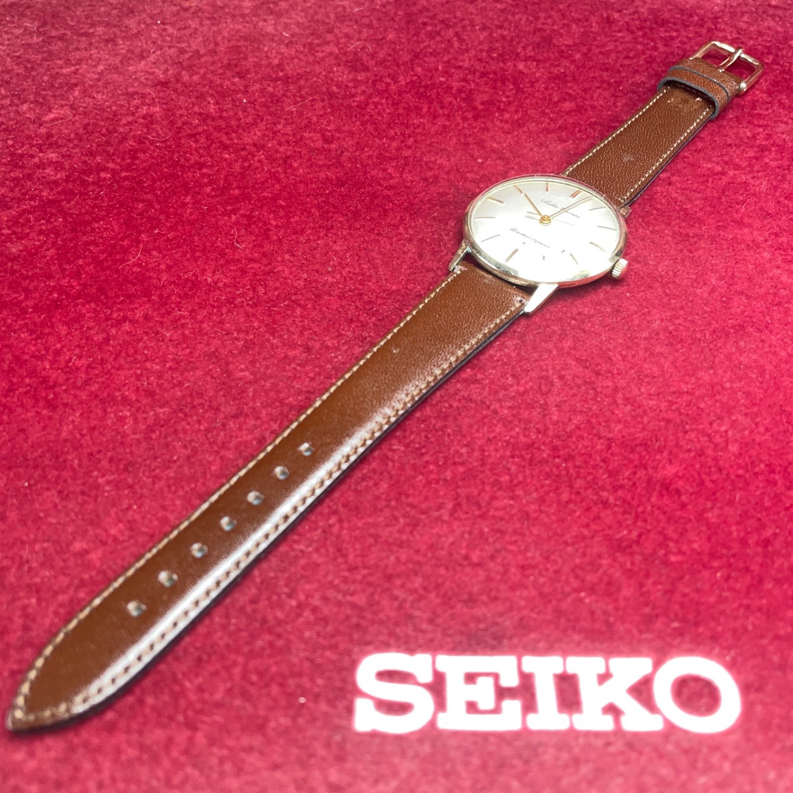 希少 SEIKO セイコー クロノス SD文字盤 14K無垢インデックス 23石 