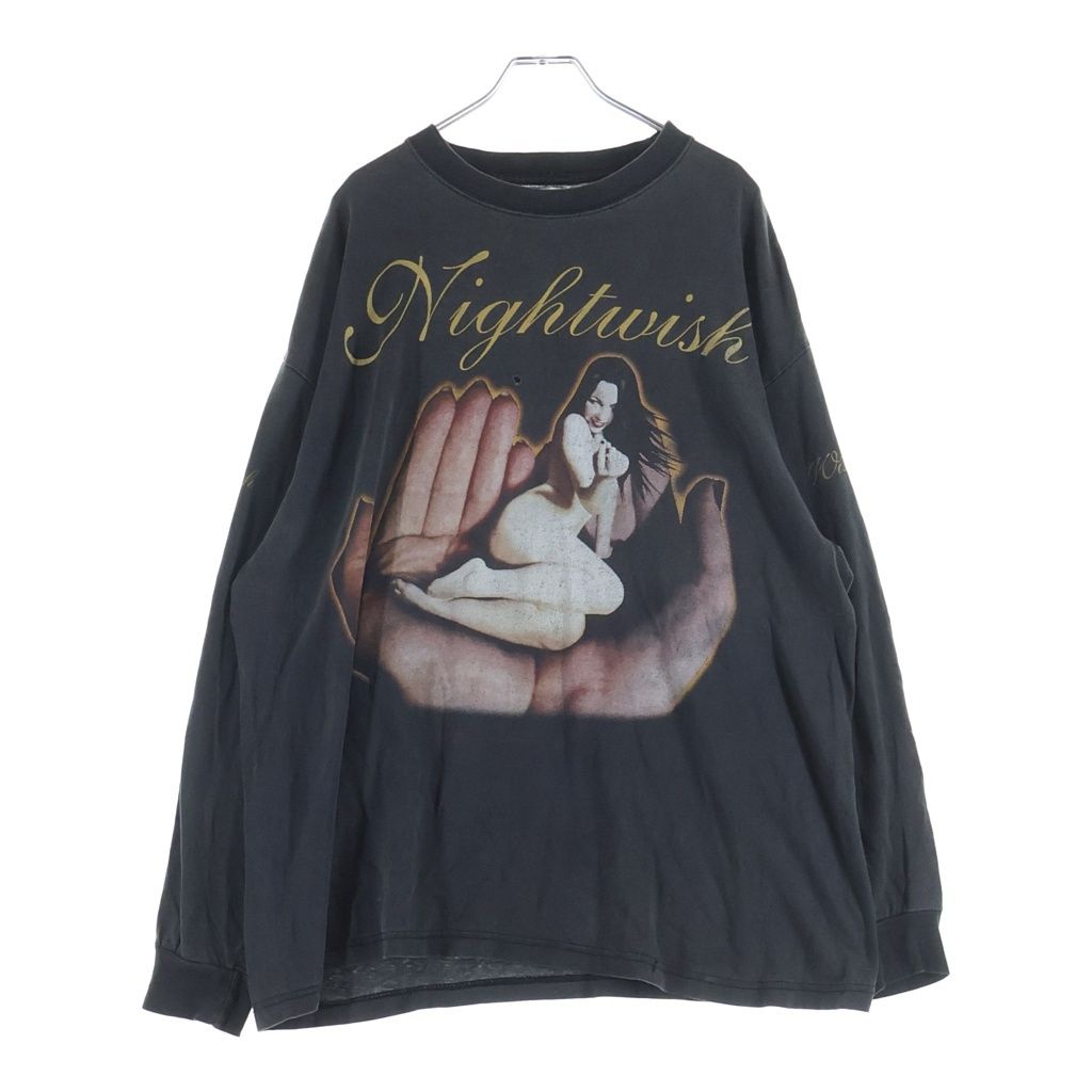 VINTAGE (ヴィンテージ) 00s Nightwish She Is My Sin ナイトウィッシュ ユーロ ロングスリーブカットソー ブラック