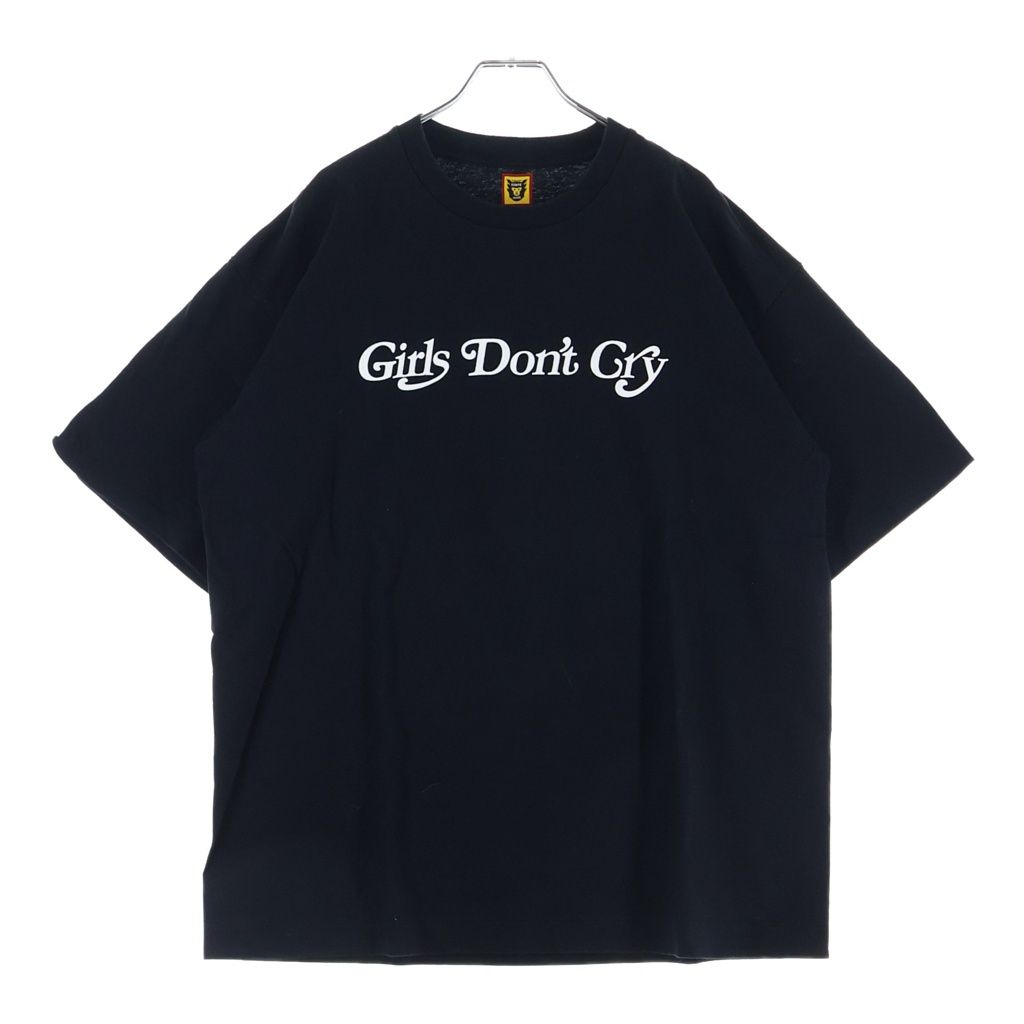 HUMAN MADE (ヒューマンメイド) ×Girls Don't Cry Logo T-Shirt ロゴプリント クルーネック半袖Tシャツカットソー ブラック