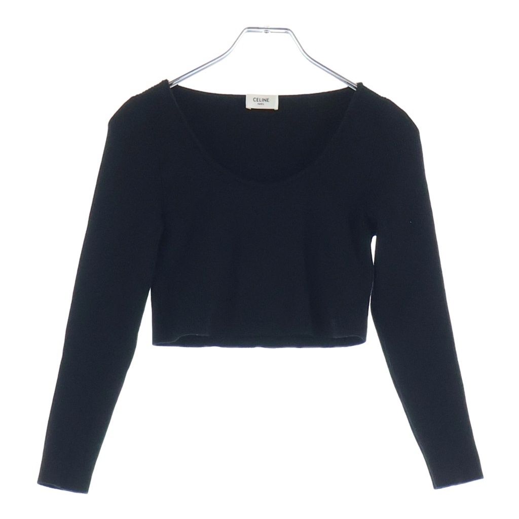 CELINE (セリーヌ) トリオンフ ショート クロップド トップス ブラック 2A22T237P RETRO