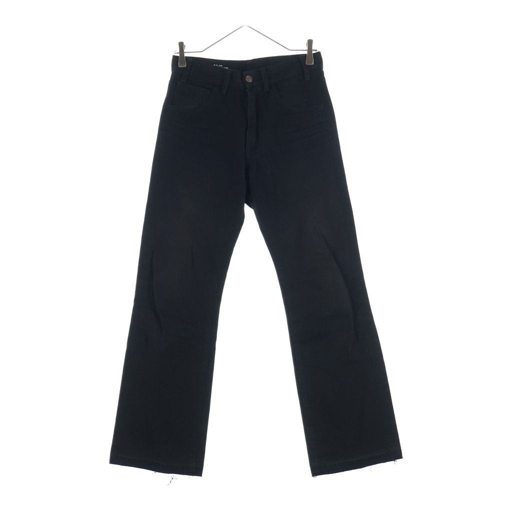CELINE (セリーヌ) 20SS DYLAN JEANS ディランジーンズ ブロークンツイルコットン 5ポケット ジップフライ フレアデニム ブラック レディース 2N342760D