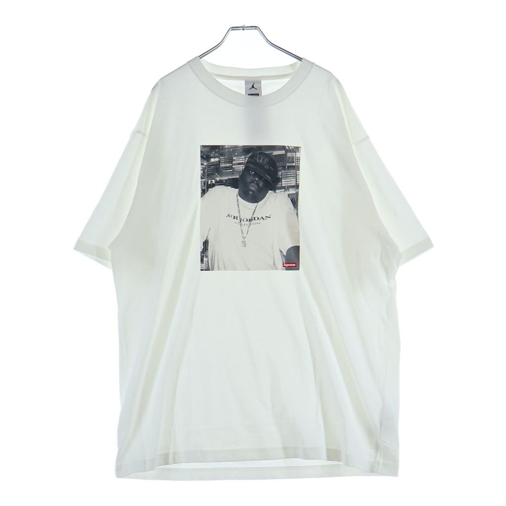SUPREME (シュプリーム) 24AW Jordan Biggie S/S Top ジョーダン ビギー クルーネック 半袖Tシャツ カットソー ホワイト HJ8385-010